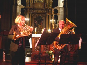Camille LEBREQUIER (cor) et Benoît FOURREAU (tuba)